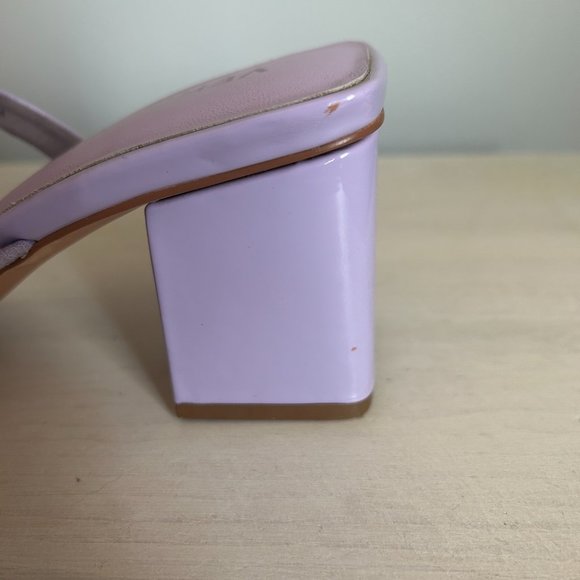 Vero Moda Lilac Purple Square Toe Strappy Heeled Sandals Size 39 - Picture 6 of 7